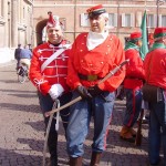 Divise garibaldine complete indossate da Domenico e Ruggiero